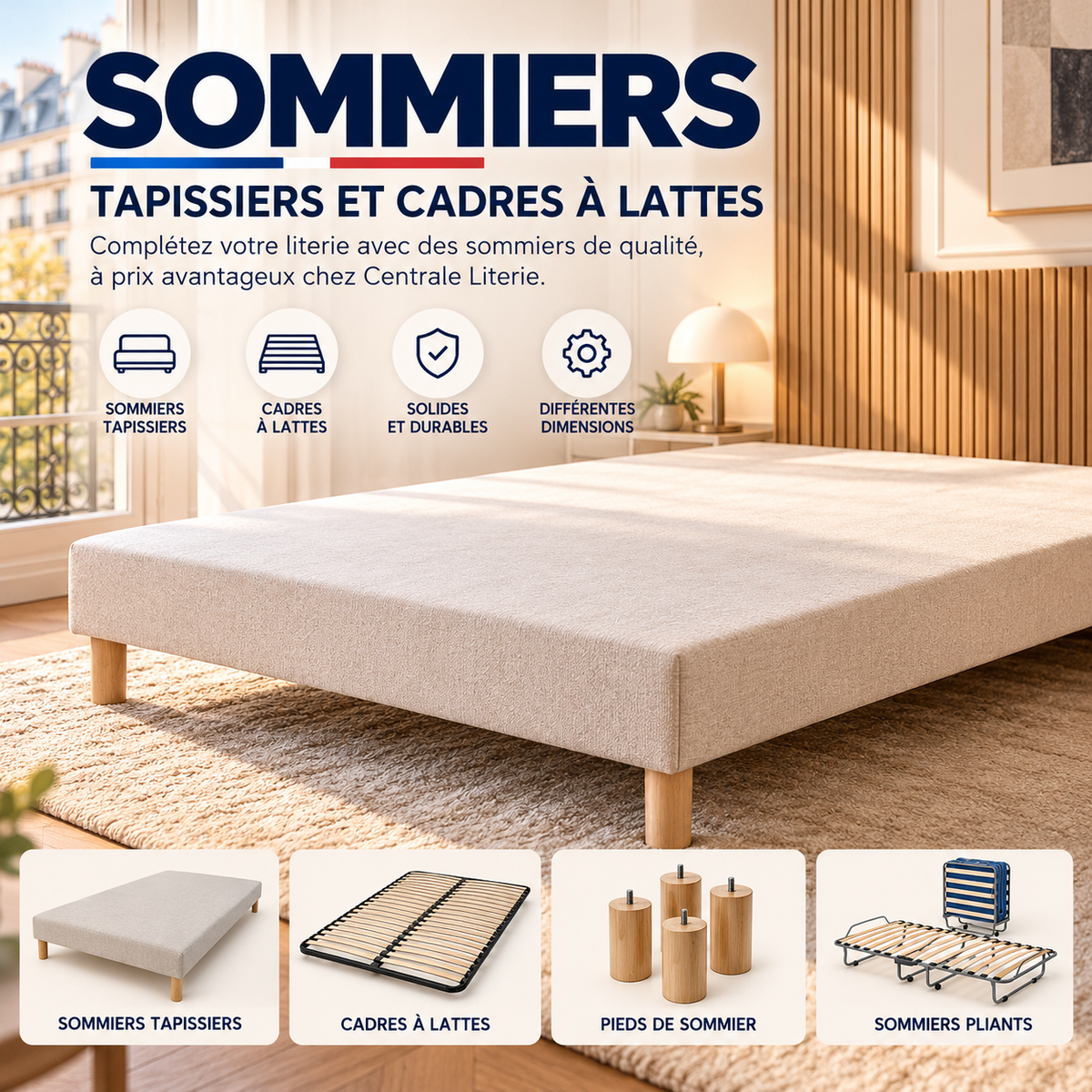 Sommiers – Tapissiers et cadres à lattes