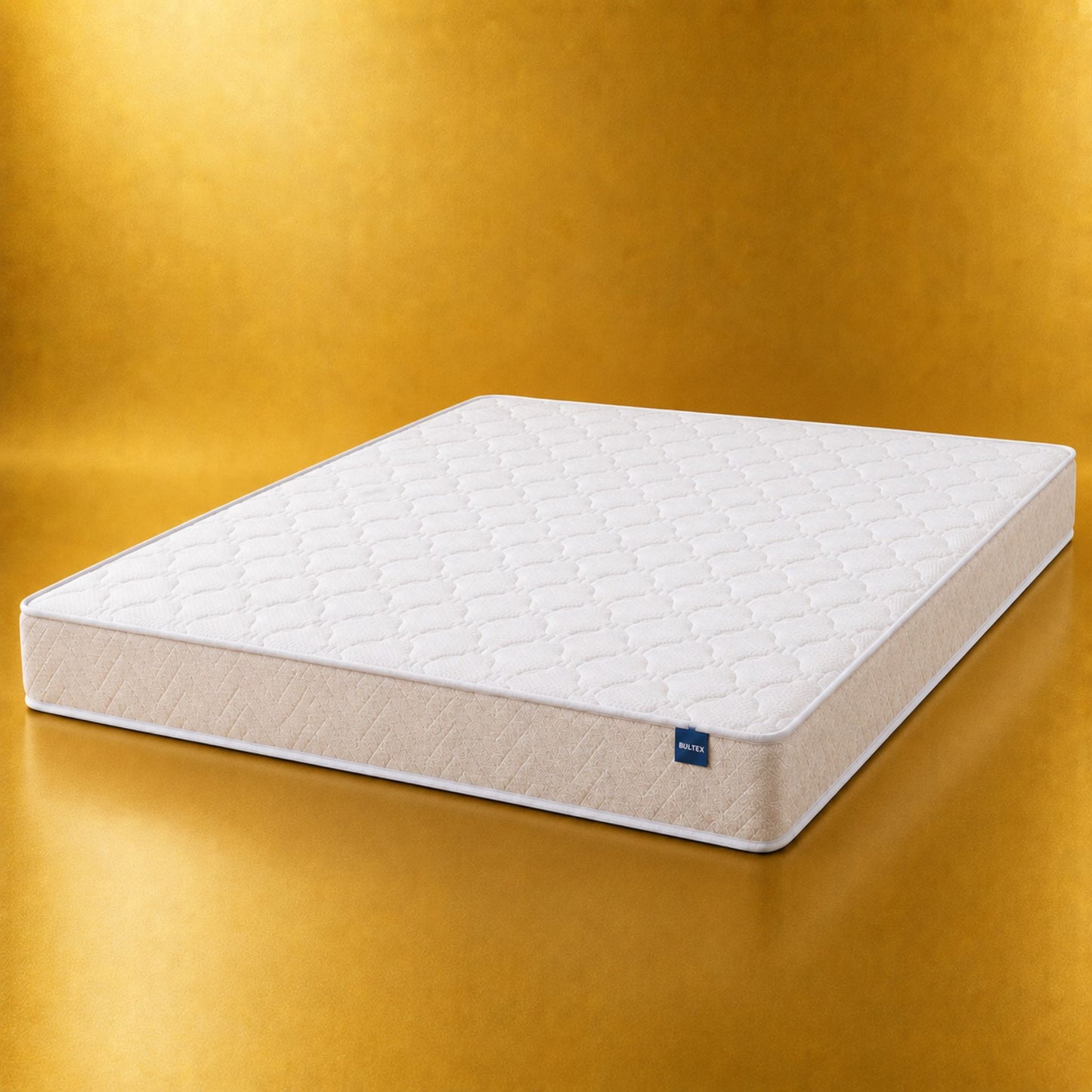 Matelas Bultex Easy Start 160x200 cm, vue de face sur fond doré