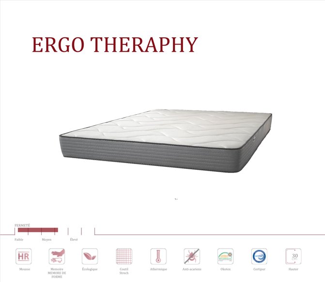 Matelas ERGO-THERAPY - Centrale literie